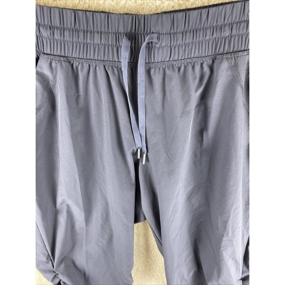 Ideology Womens Sz 38in Waist Gray Drawstring Waist Ruched Legs Capri Pants - Picture 3 of 9